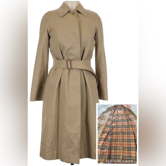Burberry Jackets & Blazers - Vintage Burberry’s Trench Coat w/ Wool Lining - Size 6 Long